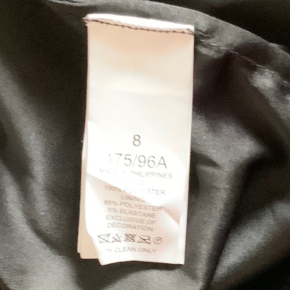 Kate Spade Leaf Lace Black Sleeveless Shift Dress Size 8 - Picture 12 of 13